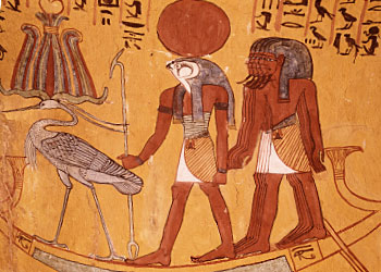 фреска с изображением бога Ра