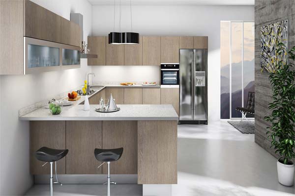кухонный интерьер с современным дизайном