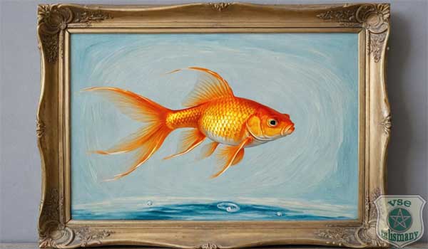 картина с золотой рыбкой