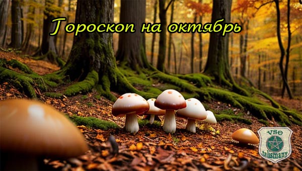 грибы в осеннем лесу