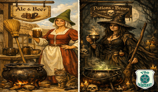 торговка пивом и ведьма в народных легендах
