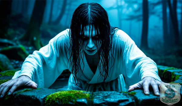 монстр вылезает из колодца