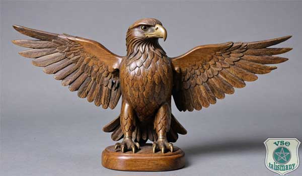 деревянная статуэтка орла