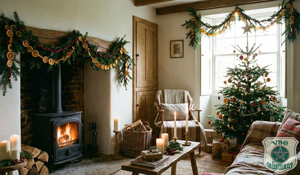 Гирлянды из сушеных апельсинов