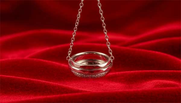 маятник из кольца и цепи