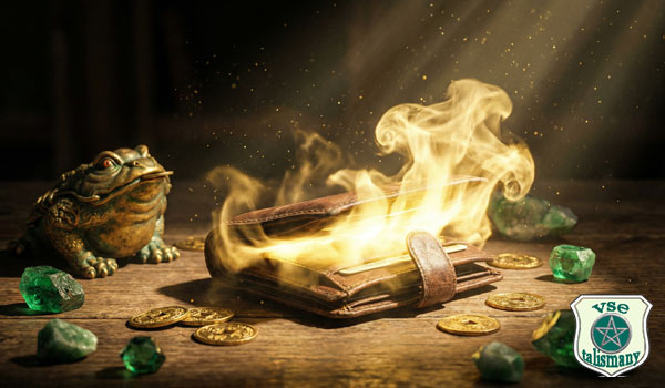 кошелек и денежная лягушка