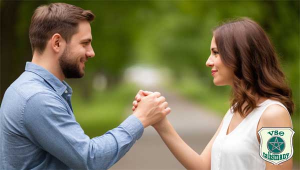 парень и девушка держатся за руки