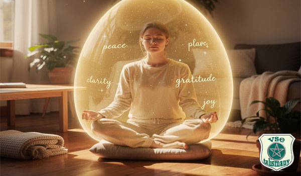 Девушка читает защитные аффирмации