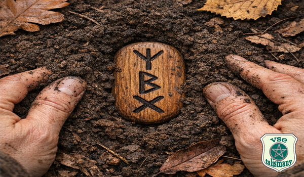 погребение става с рунами