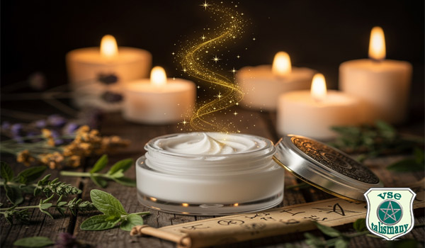 баночка с кремом и свечи