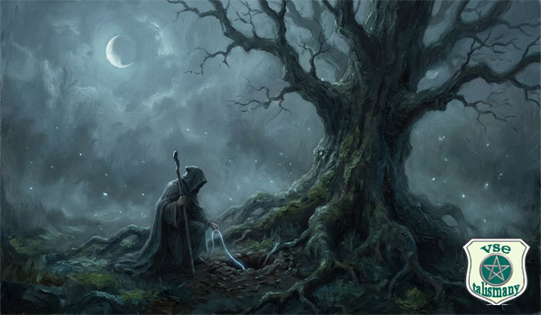 волхв колдует при луне